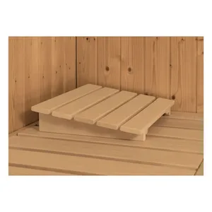 Bild von Karibu Sauna Marit, BxTxH: 231 x 196 x 198 cm, 68 mm, (Set) 9-kW-Bio-Ofen mit externer Steuerung