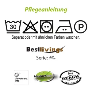 Bild von Bestlivings Nackenrolle Ellen 10 x 25 cm Weiß