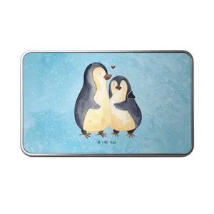 Bild von Mr. & Mrs. Panda Dose Pinguin umarmen - Eisblau