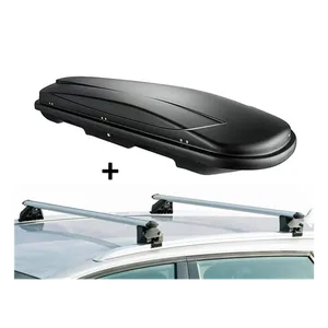 Bild von VDP Skibox VDPJUXT600 + Alu Relingträger VDPCRV107A – Kompatibel mit Audi A4 Kombi (B8) 2008-2015