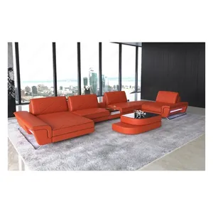 Bild von Sofa Dreams Wohnlandschaft Sofa Leder Bari U-Form