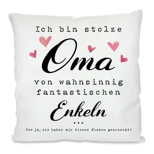 Bild von Herzbotschaft Kissen: Ich bin stolze Mama von wahnsinnig fantastischen Kindern