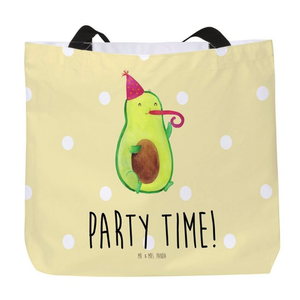 Bild von Mr. & Mrs. Panda Shopper Avocado Party Zeit - Gelb Pastell