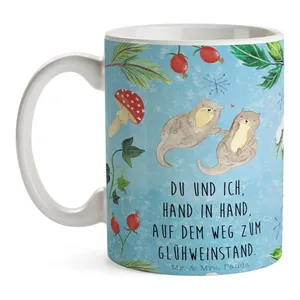 Bild von Mr. & Mrs. Panda Tasse Otter Glühweinstand - Charmantes Design für Winterfreuden
