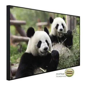 Bild von papermoon Infrarotheizung »EcoHeat - Riesige Pandas«, Matt-Effekt - bunt