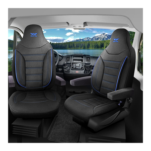 Bild von Sitzbezüge für Custom-Bus Wohnmobil Caravan in Schwarz Blau von RC Royal Class