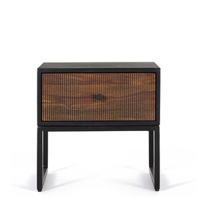 Bild von Moderne Nachttisch Nachtkommode mit Schublade und Metallgriff