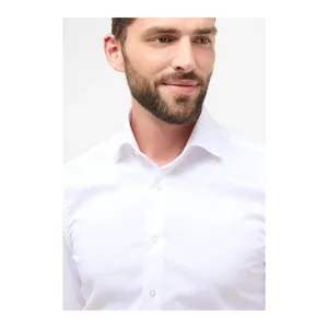 Bild von SLIM FIT Luxury Shirt in weiß unifarben