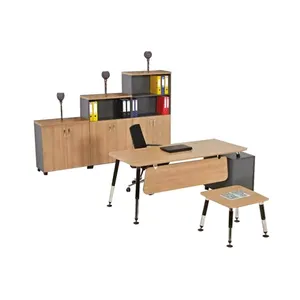 Bild von JVmoebel Eckschreibtisch Holzmöbel Arbeitszimmer Schreibtisch Aktenschrank Couchtisch Set