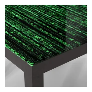 Bild von DEQORI Glastisch - Verschlüsselter Code in Schwarz
