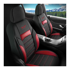 Bild von Sitzbezüge passend für VW Passat in Schwarz Rot - RC Royal Class