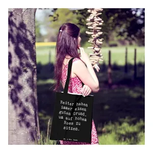 Bild von Mr. & Mrs. Panda Tragetasche Spruch Reitsport Stolz - Braun Pastell - EAN 4068493475855