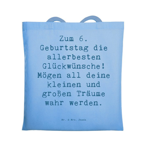 Bild von Mr. & Mrs. Panda Tragetasche für den 6. Geburtstag