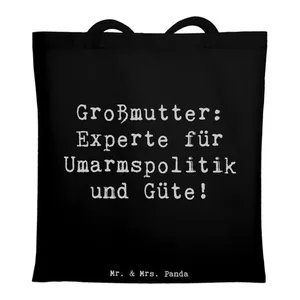 Bild von Mr. & Mrs. Panda Tragetasche Spruch Großmutter Liebe - Braun Pastell