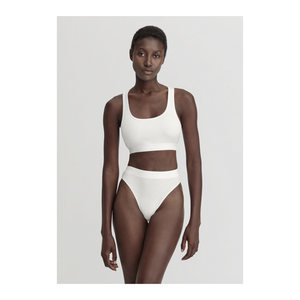 Bild von Hessnatur Damen Ripp-Taillenslip High Waist SOFT RIB aus Bio-Baumwolle - weiß - Größe 34