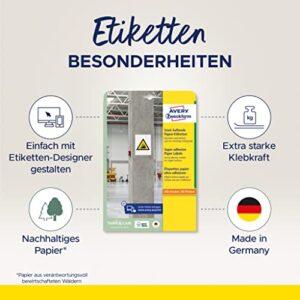 Bild von Vielseitigkeit der Avery-Zweckform L7872-20 Etiketten
