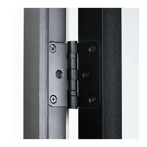 Bild von Flexo Loft-Drehtür Schwarz mit Alu-Blockzarge
