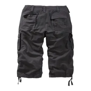 Bild von Surplus Raw Vintage Herren Cargo Trooper Legend 3/4 Shorts in Schwarz