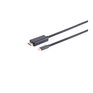 Bild von HDMI A auf USB-C 3.1 Kabel, 4K@60Hz, Vergoldete Kontakte 1,00m