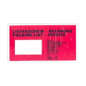 Bild von 500 Dokumententaschen Lieferscheintaschen DIN lang von DM Folien
