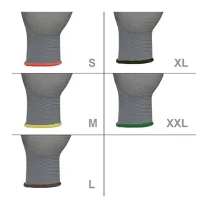 Bild von Arbeitshandschuhe 36 Paar mit PU-Beschichtung Grau Größe XXL