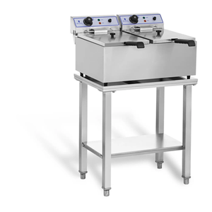 Bild von Royal Catering Elektro-Fritteuse - 2 x 17 Liter - mit Untergestell
