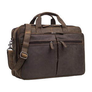 Bild von STILORD Laptoptasche "Gigantus" - XXL Aktentasche aus Leder für Laptops von 17 bis 19 Zoll