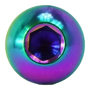 Bild von Titan M6x10 Linsenkopfschraube iso 7380 Schwarz