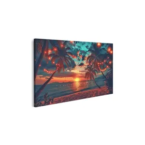 Bild von Wandbild von islandburner auf Canvas-Leinwandgewebe