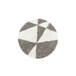 Bild von Designer Hochflor-Teppich mit geometrischem Design