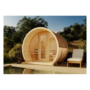 Bild von FinnTherm Fasssauna Luna S - Innovative Entspannung im Garten