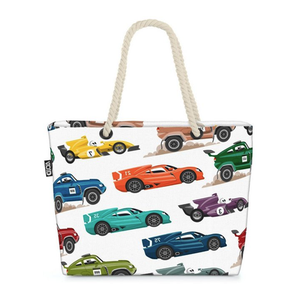 Bild von VOID Strandtasche mit Autos Rennwagen Design