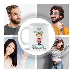 Bild von Berufe-Tasse für Erzieher – Personalisiertes Geschenk mit Name