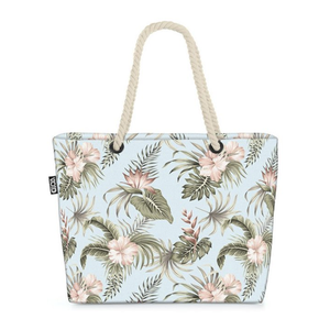 Bild von VOID Strandtasche - Lotus Hibiskus Design für den perfekten Strandtag