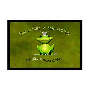 Bild von Ladreas Fußmatte Schmutzfangmatte Arbeit Frosch hüpft rutschfest F1061, 60x40
