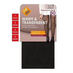 Bild von Nur Die Feinstrumpfhose Warm & Transparent 80 DEN Damen
