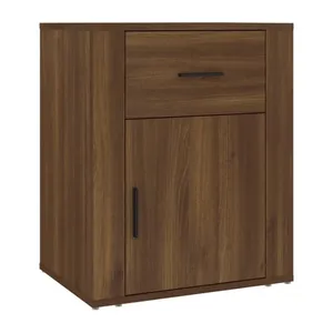 Bild von Furnicato Nachttisch Braun Eichen-Optik 50x36x60 cm Holzwerkstoff