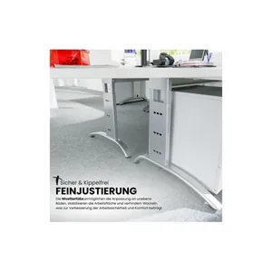 Bild von bümö Schreibtisch Serie-F - Ergonomischer Arbeitsplatz mit Stil