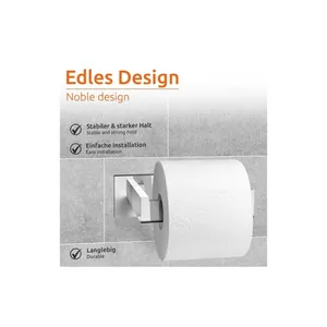 Bild von ECENCE Toilettenpapierhalter – Eleganter Chrom Halter für Ihr Bad