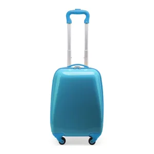 Bild von For Kids - Kindergepäck + reflektierende Aufkleber Sterne, Kinderkoffer, Hartschalenkoffer für Kinder, Handgepäck, 24 Liter, Cyanblau