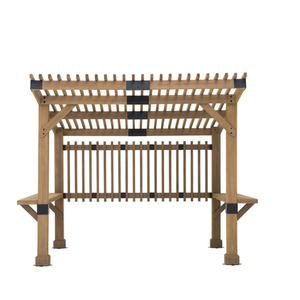Bild von Sunjoy Pergola Krone Whirlpool 309 cm x 274 cm Braun