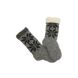 Bild von Handgestrickte Merino Wollsocken gefüttert Modell 2 Größe: 40/41
