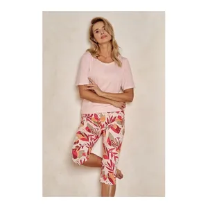 Bild von Mademoiselle Sommeil Capri-Pyjama in Rosa-Beige (2 tlg., 1 Stück)
