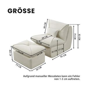 Bild von REDOM Sitzsack Einzelsofa – Optimale Flexibilität und Komfort