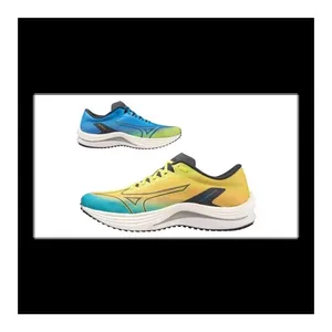 Bild von Mizuno Wave Rebellion Flash Laufschuh Blau Gelb