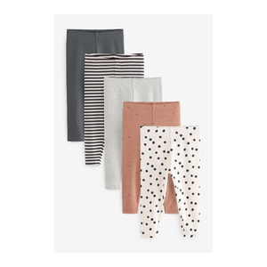 Bild von Next Leggings Gerippte Jersey-Leggings im 5er-Pack – Vielseitigkeit und Komfort vereint