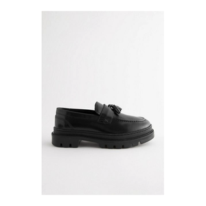 Bild von Next Loafer aus Leder mit Quasten für die Schule