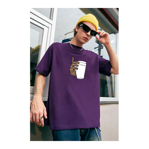 Bild von Stylisches Uyguntarz Unisex T-Shirt mit Tupac Kaffee Druck