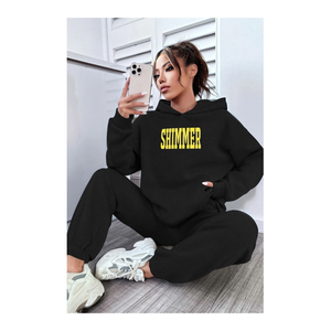 Bild von uyguntarz Unisex-Trainingsanzug-Set mit Schimmerndem Aufdruck - L