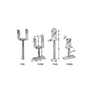 Bild von SST Stützenfuß PVDB80G von Simpson Strong-Tie